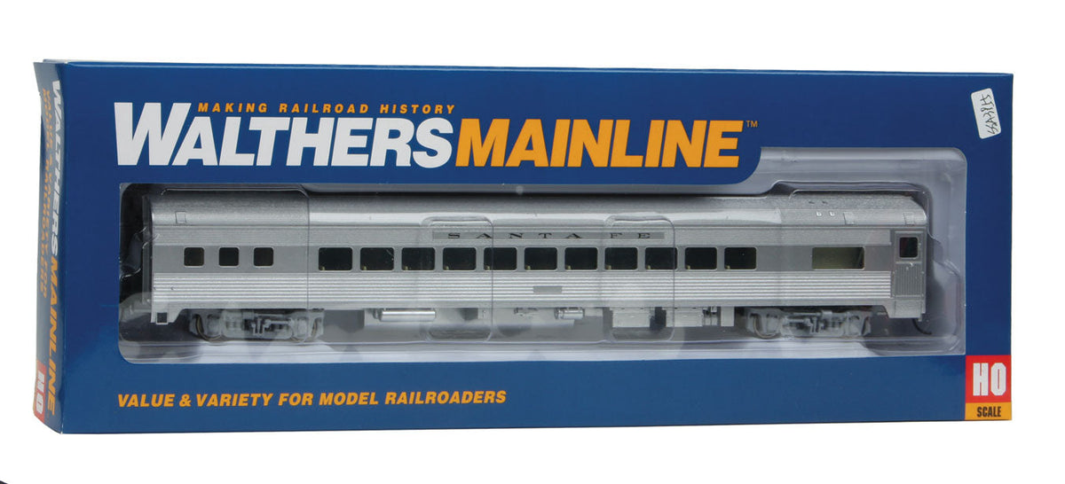  Walthers Mainline 910-30202 HO Scale 85' Budd Small Window Coach Santa Fe ATSF