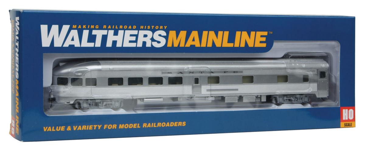  Walthers Mainline 910-30352 HO Scale 85' Budd Observation Santa Fe ATSF