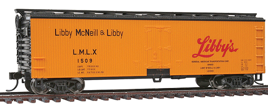  Walthers Mainline 910-3606 HO Scale 40' Double Sheathed Reefer Libby's LMLX 6126 - NOS