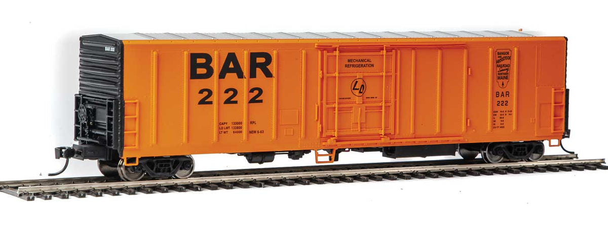  Walthers Mainline 910-3906 HO Scale 57' Mechanical Reefer Bangor & Aroostook BAR 222
