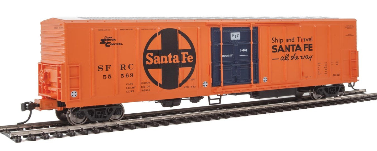  Walthers Mainline 910-3938 HO Scale 57' Mechanical Reefer "MTC" Santa Fe SFRC 55569