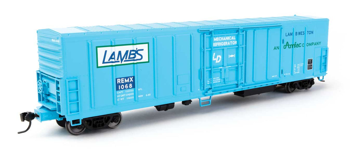  Walthers Mainline 910-3989 HO Scale 57' Mechanical Reefer Lamb Weston REMX 1068