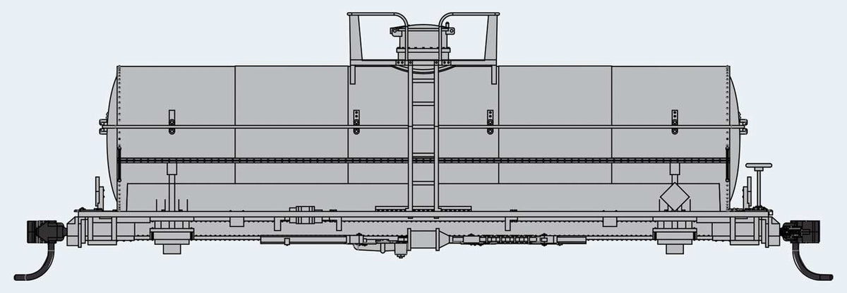  Walthers Mainline 910-48000 HO Scale 36' Chemical Tank Car Undecorated