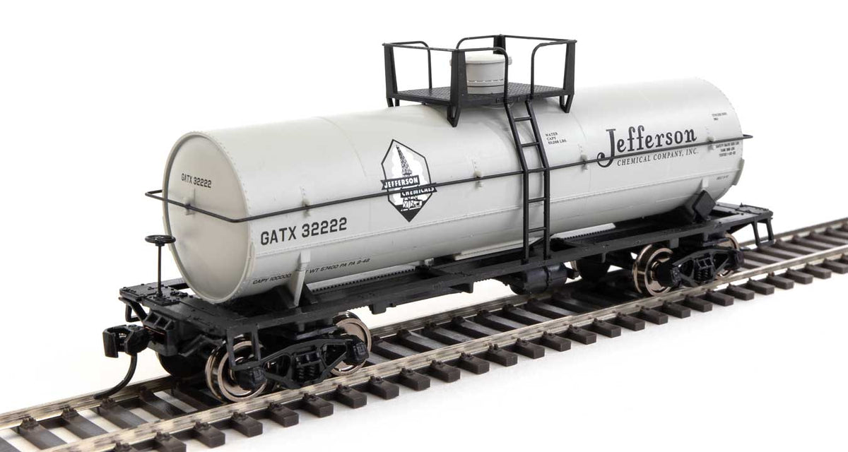  Walthers Mainline 910-48010 HO Scale 36' Chemical Tank Car Jefferson GATX 32222