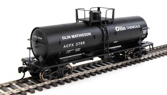  Walthers Mainline 910-48014 HO Scale 36' Chemical Tank Car Olin ACFX 3766