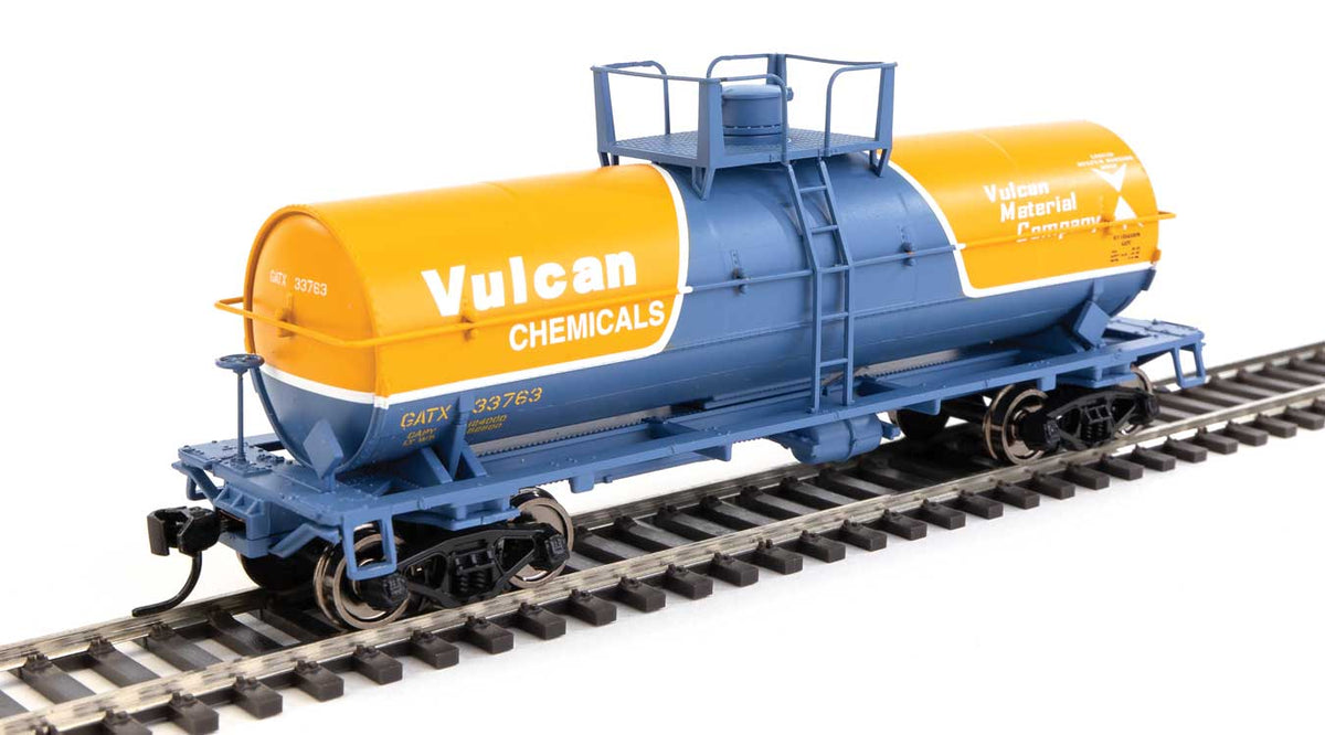  Walthers Mainline 910-48019 HO Scale 36' Chemical Tank Car Vulcan GATX 33763