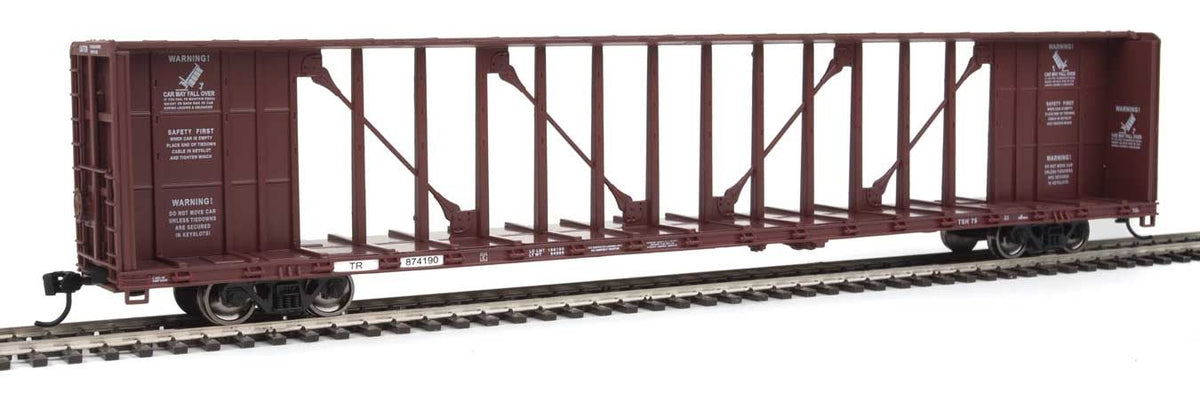  Walthers Mainline 910-4856 HO Scale 72' Centerbeam Flatcar Tomahawk Railway TR 874190