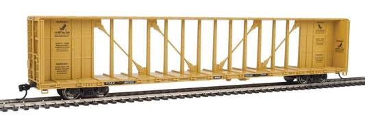  Walthers Mainline 910-4860 HO Scale 72' Centerbeam Flatcar Trailer Train TTZX 86703