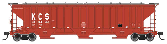  Walthers Mainline 910-49018 HO Scale 57' Trinity 4750 3-Bay Covered Hopper KCS 310444