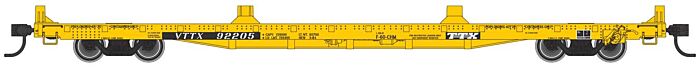  Walthers Mainline 910-5352 60' Pullman Flatcar "Container Service" TTXVTTX 92290