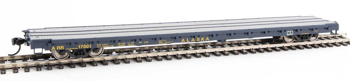  Walthers Mainline 910-5355 60' Pullman Flatcar Alaska ARR 17001