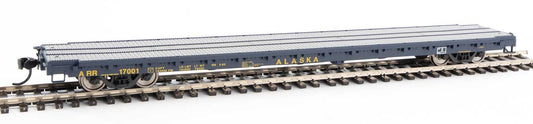  Walthers Mainline 910-5355 60' Pullman Flatcar Alaska ARR 17001