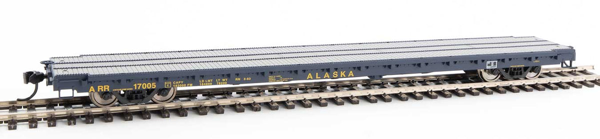  Walthers Mainline 910-5356 60' Pullman Flatcar Alaska ARR 17005