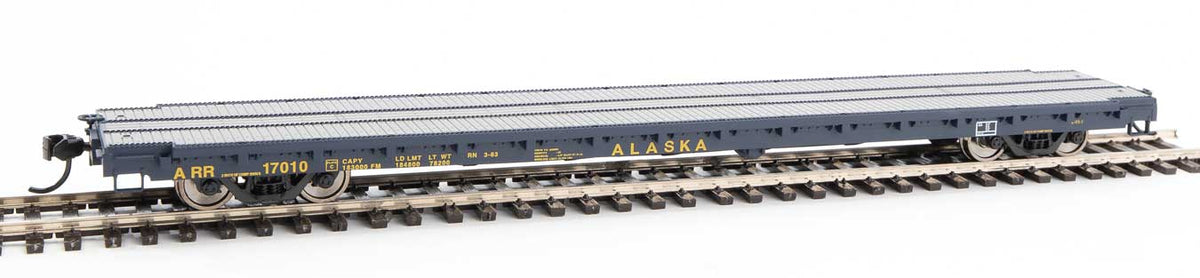  Walthers Mainline 910-5357 60' Pullman Flatcar Alaska ARR 17010