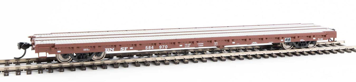  Walthers Mainline 910-5361 60' Pullman Flatcar BNSF Railway 584970