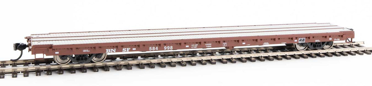 Walthers Mainline 910-5362 60' Pullman Flatcar BNSF Railway 584998