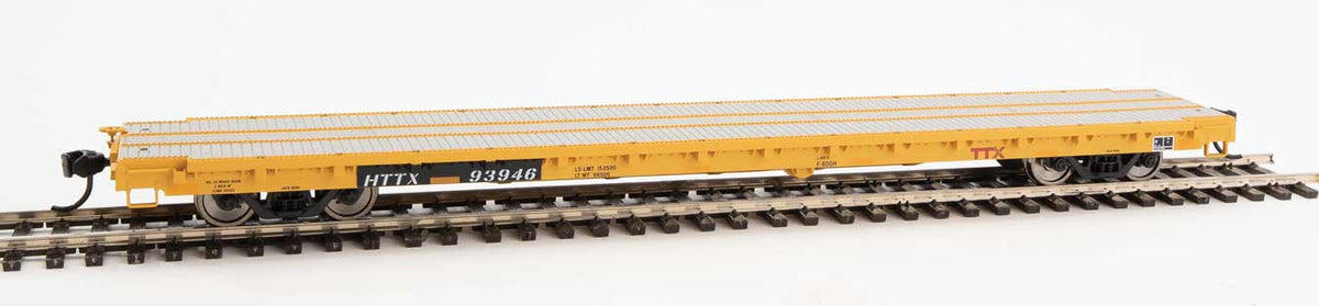  Walthers Mainline 910-5365 60' Pullman Flatcar "Heavy Duty" TTX HTTX 93946