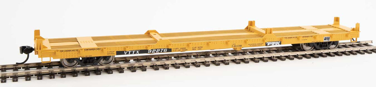  Walthers Mainline 910-5383 60' Pullman Flatcar "Container Service" TTXVTTX 92276