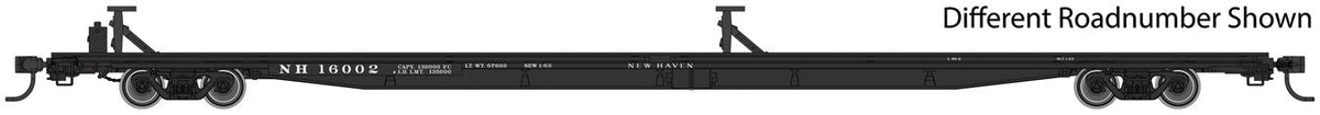  Walthers Mainline 910-5484 HO Scale G85 85' Flatcar New Haven NH 16017