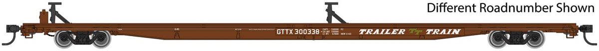 Walthers Mainline 910-5500 HO Scale G85 85' Flatcar Trailer Train GTTX 300345