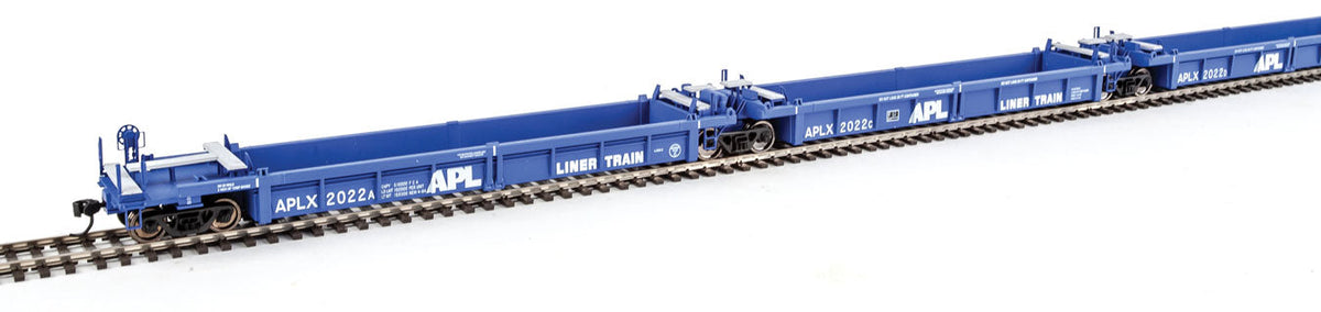  Walthers Mainline 910-55601 HO Scale 5 Unit Rebuilt 40' Well Car APL 2022