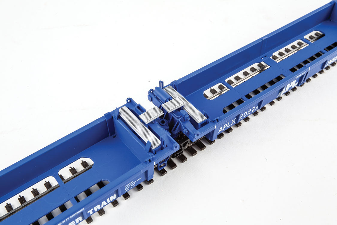  Walthers Mainline 910-55601 HO Scale 5 Unit Rebuilt 40' Well Car APL 2022