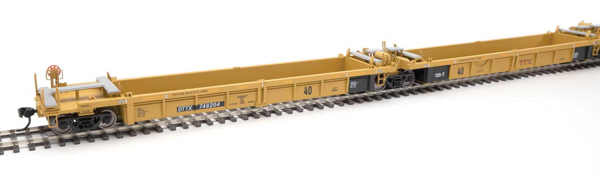  Walthers Mainline 910-55649 HO Scale 5-Unit Rebuilt 40' Well Car TTX DTTX 748204