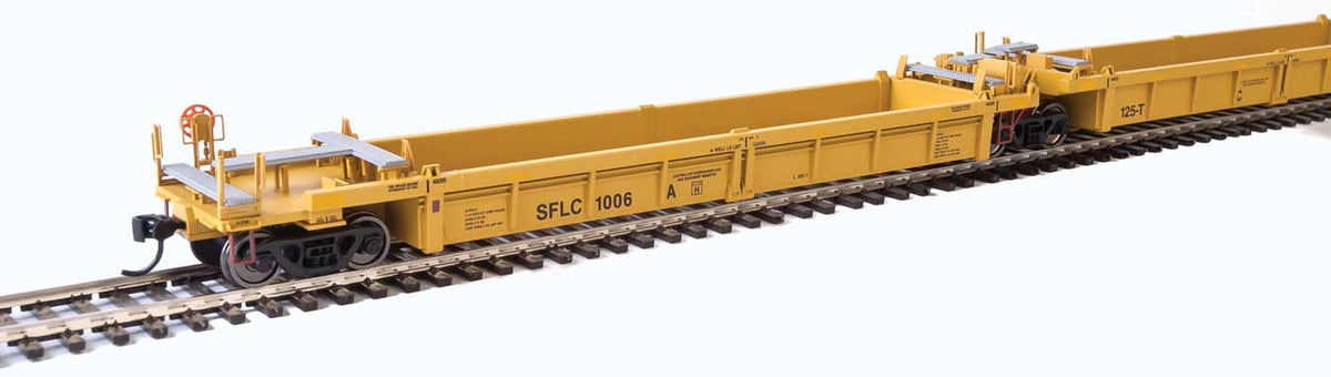  Walthers Mainline 910-55656 HO Scale 5-Unit Rebuilt 40' Well Car SFLC 1006 A-E
