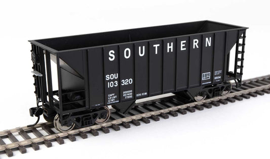  Walthers MainLine 910-56618 100 Ton 2 Bay Hopper Southern Black SOU 103320