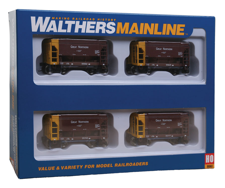  Walthers Mainline 910-58062 HO Scale 24' Ore Car Great Northern GN #3 (4-Pack)