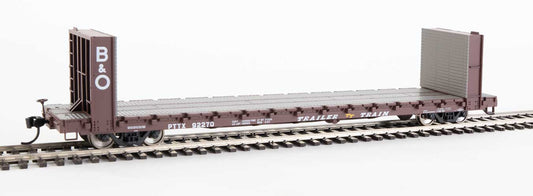  Walthers Mainline 910-5815 60' Pullman Bulkhead Flatcar Trailer Train B&O/ PTTX 92270