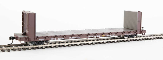  Walthers Mainline 910-5820 60' Pullman Bulkhead Flatcar Trailer Train PTTX 90593