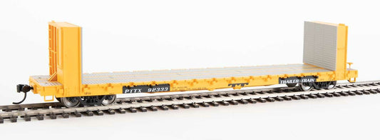  Walthers Mainline 910-5823 60' Pullman Bulkhead Flatcar Trailer Train PTTX 92340