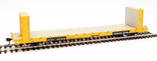  Walthers Mainline 910-5850 60' Pullman Bulkhead Flatcar Trailer Train PTTX 92332
