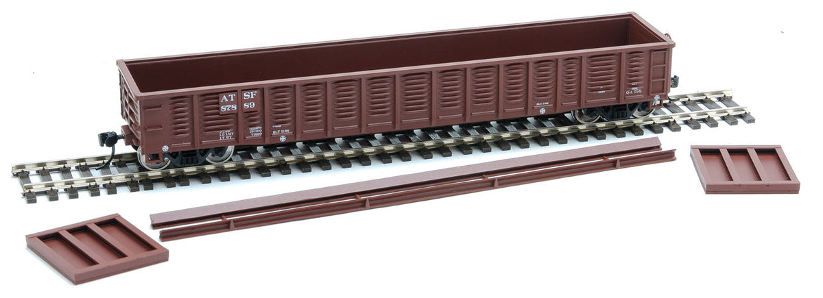  Walthers Mainline 910-6051 HO Scale 53' Corrugated Gondola Santa Fe ATSF 87889 - NOS
