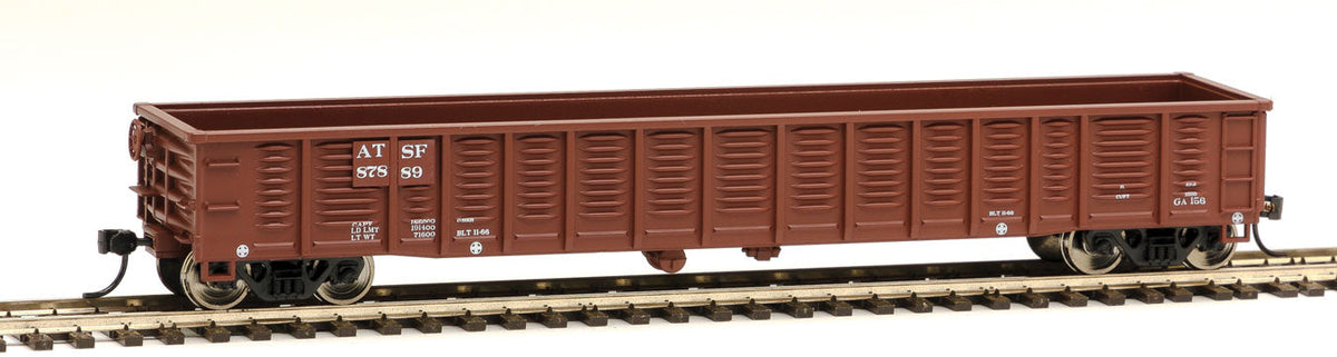  Walthers Mainline 910-6051 HO Scale 53' Corrugated Gondola Santa Fe ATSF 87889 - NOS
