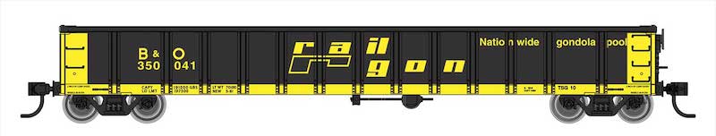 Walthers MainLine 910-6204 53' Gondola Ex-Railgon Chessie System B&O 350380 - USED