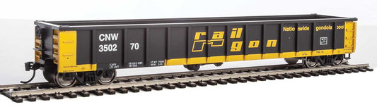  Walthers MainLine 910-6206 53' Gondola Ex-Railgon Chicago NorthWestern CNW 350270