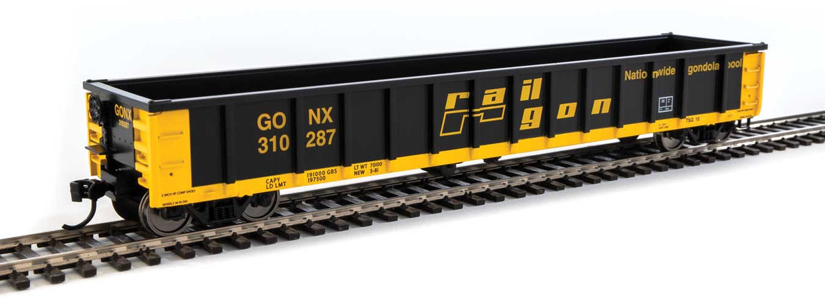  Walthers MainLine 910-6304 53' Gondola Railgon GONX 310287