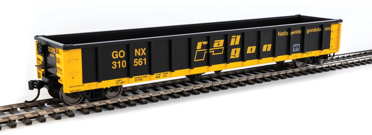  Walthers MainLine 910-6307 53' Gondola Railgon GONX 310561