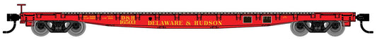  Walthers Mainline 910-6610 53' GSC Flatcar Delaware & Hudson D&H 16505
