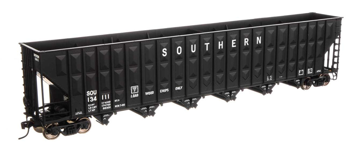  Walthers Mainline 910-6777 HO Scale Greenville 7,000 Cu Ft Woodchip Hopper "Black" Southern 134637