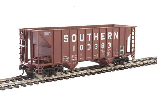  Walthers MainLine 910-6926 100 Ton 2 Bay Hopper Southern Brown SOU 103383