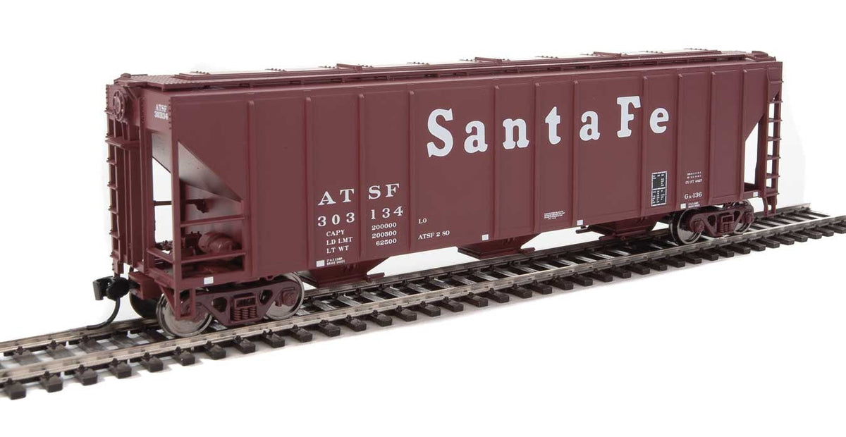  Walthers Mainline 910-7454 HO Scale 50' PS-2 CD 4427 Covered Hopper Santa Fe ATSF 303134