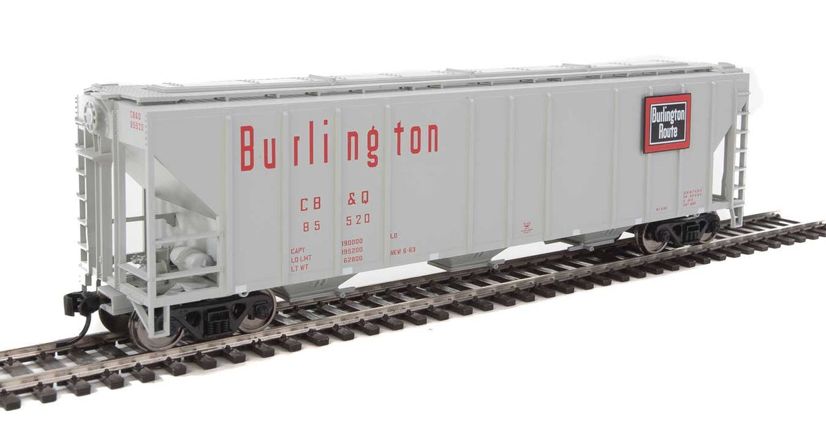  Walthers Mainline 910-7463 HO Scale 50' PS-2 CD 4427 Covered Hopper Burlington CB&Q 85520