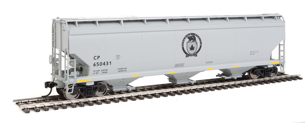  Walthers Mainline 910-7637 HO Scale 60' NSC 5150 3 Bay Covered Hopper Canadian Pacific CP 650431
