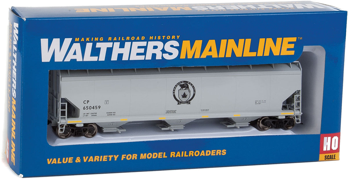  Walthers Mainline 910-7639 HO Scale 60' NSC 5150 3 Bay Covered Hopper Canadian Pacific CP 650459