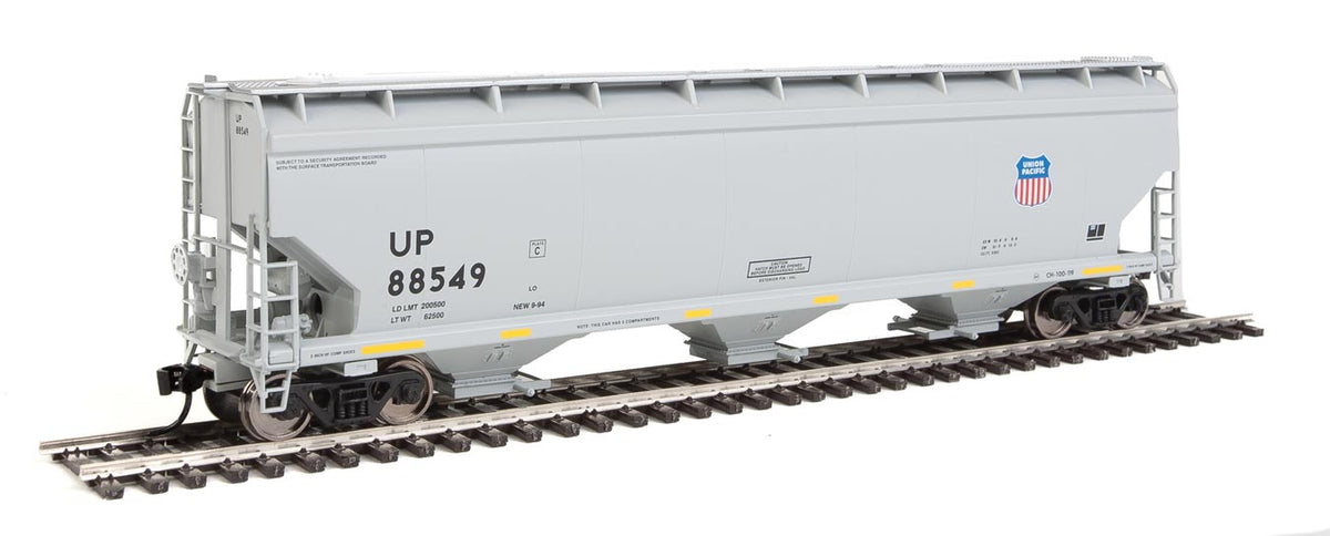  Walthers Mainline 910-7653 HO Scale 60' NSC 5150 3 Bay Covered Hopper Union Pacific UP 88549
