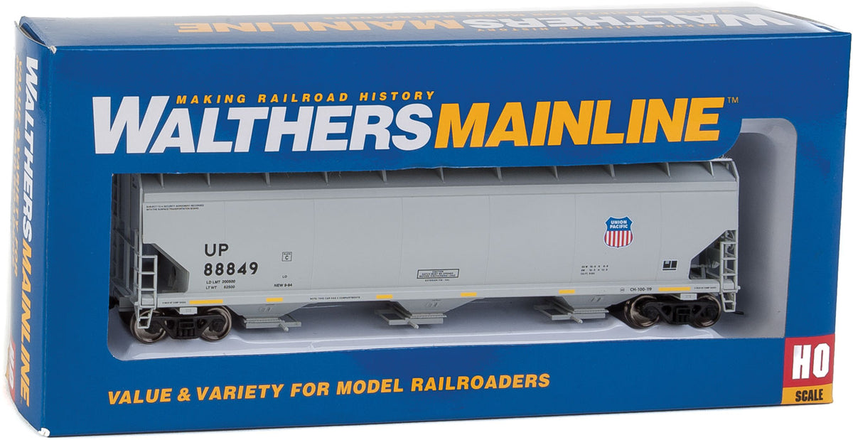  Walthers Mainline 910-7654 HO Scale 60' NSC 5150 3 Bay Covered Hopper Union Pacific UP 88849