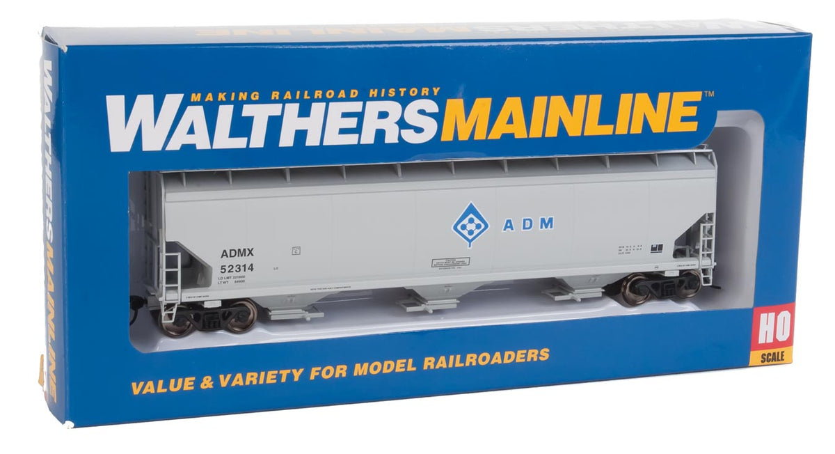  Walthers Mainline 910-7658 HO Scale 60' NSC 5150 3 Bay Covered Hopper ADMX 52314